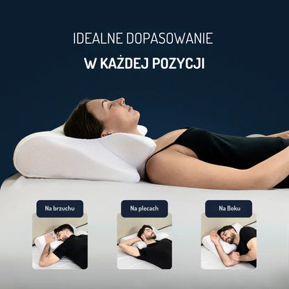 CosNaTo™ Poduszka ergonomiczna z pianką memory o trwałym kształcie.