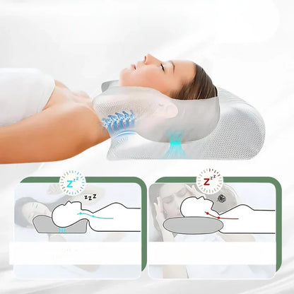 CosNaTo™ Poduszka ergonomiczna z pianką memory o trwałym kształcie.